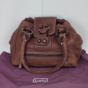 Lumi Tan Soft Leather Satchel